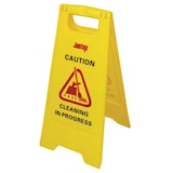 thumbnail of Waarschuwingsbord | Kunststof | "Cleaning in Progress" | Hoogte 640mm
