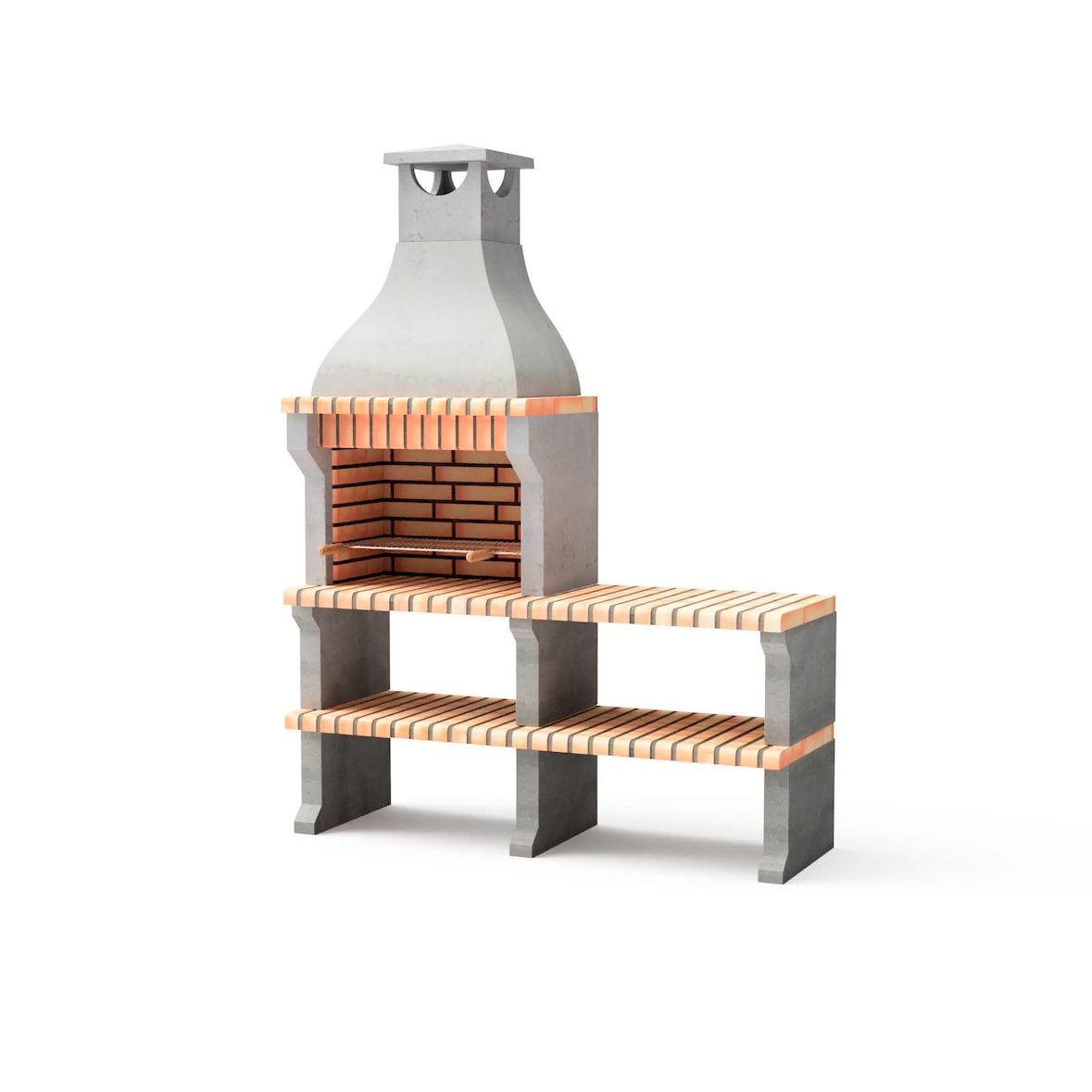 Barbecue ALCOA PLUS XL avec 1 support latéral