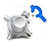 thumbnail of 50 mbar Propan Gewerberegler + Schlauchbruchsicherung - Druckminderer Gewerbe (geeignet f. Gasgrill, Hockerkocher)