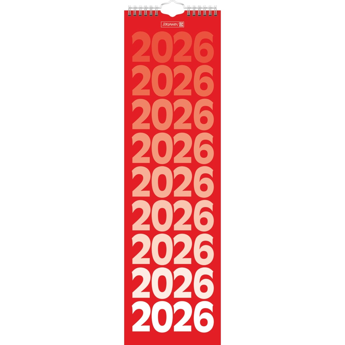 Streifenkalender Modell 702 13x45cm 1 Woche/Seite 2026