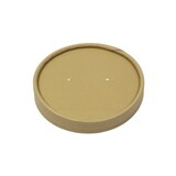 thumbnail of MONOUSO - Kraft Kartonnen Deksel voor Kartonnen Pot Ø9,8cm (500 Stuks)