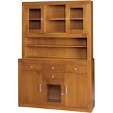 thumbnail of Armário de 3 portas em madeira maciça de pinho. Fabricado na cor cerejeira clara. Medidas 187x130 x42 (alturaxlarguraxprofundidade)