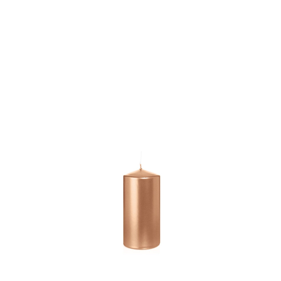 Stumpenkerzen Rosegold Ø 58 x 120 mm, 16 Stück