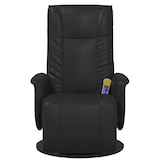 thumbnail of vidaXL Massagesessel mit Fußteil Schwarz Kunstleder