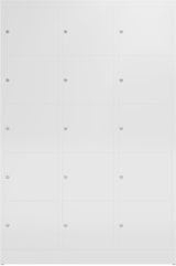 thumbnail of XL Schließfachschrank Fächerschrank 15 Fächer, 1800 x 1200 x 500 mm, signalweiß X-523537