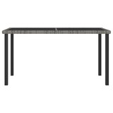 thumbnail of Helloshop26 - Conjunto de comedor de jardín exterior de 7 piezas en resina de mimbre gris 02_0014048