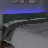 thumbnail of vidaXL LED Kopfteil Dunkelgrün 160x5x78/88 cm Samt