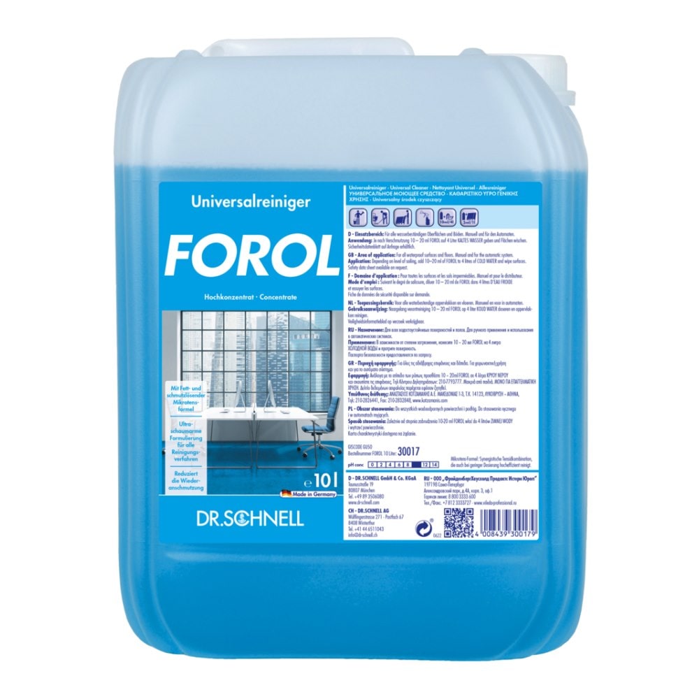 Dr. Schnell FOROL Allzweckreiniger Hochkonzentrat – 10 Liter Kanister