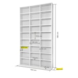 thumbnail of tectake Étagère bibliothèque Christel 180 x 102 x 23,5cm - blanc -401703