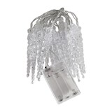 thumbnail of LED Eiszapfen Lichterkette warmweiß 20 LEDs Innen Batterie L220cm