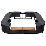 thumbnail of vidaXL Whirlpool-Umrandung Quadratisch 268×268×55 cm Poly Rattan