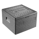 thumbnail of thermohauser EPP-thermobox Pizza zwart met deksel - 25 liter volume - 41 x 41 x 25,5 cm - pizzabox voor bezorgdienst