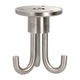 thumbnail of Deckenhaken für Garderobe – Edelstahl 3-fach Kleiderhaken drehbar matt gebürstet