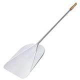 thumbnail of Giemme Spoleto - Set de 4 ustensiles à pizza en acier inoxydable AISI 430 avec manche de 115 cm pour fours jusqu’à 110 cm et pizzas jusqu’à 33 cm