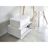 thumbnail of Yamazaki Druckerstation Druckerregal Druckertrolley Druckerschrank mit Rollen 48x19x37cm Metall weiß