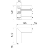 thumbnail of OBO Bettermann Außeneck GK-AS53165RW 6113410