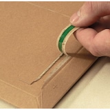 thumbnail of 100x Versandtaschen aus stabiler Vollpappe PP V04.06 285x365x -30mm B4 braun