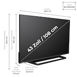 thumbnail of Toshiba 43UV3363DA Fernseher 43 Zoll Smart TV, VIDAA 4K UHD, HDR, Triple-Tuner, LED TV (2026)