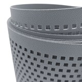 thumbnail of zaun|zu® Sichtschutzstreifen Gelocht Quadrat Muster für Doppelstabmatten Fenstergrau 50m