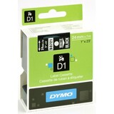 thumbnail of DYMO D1 Schriftbandkassette weiß/schwarz, 24 mm x 7 m