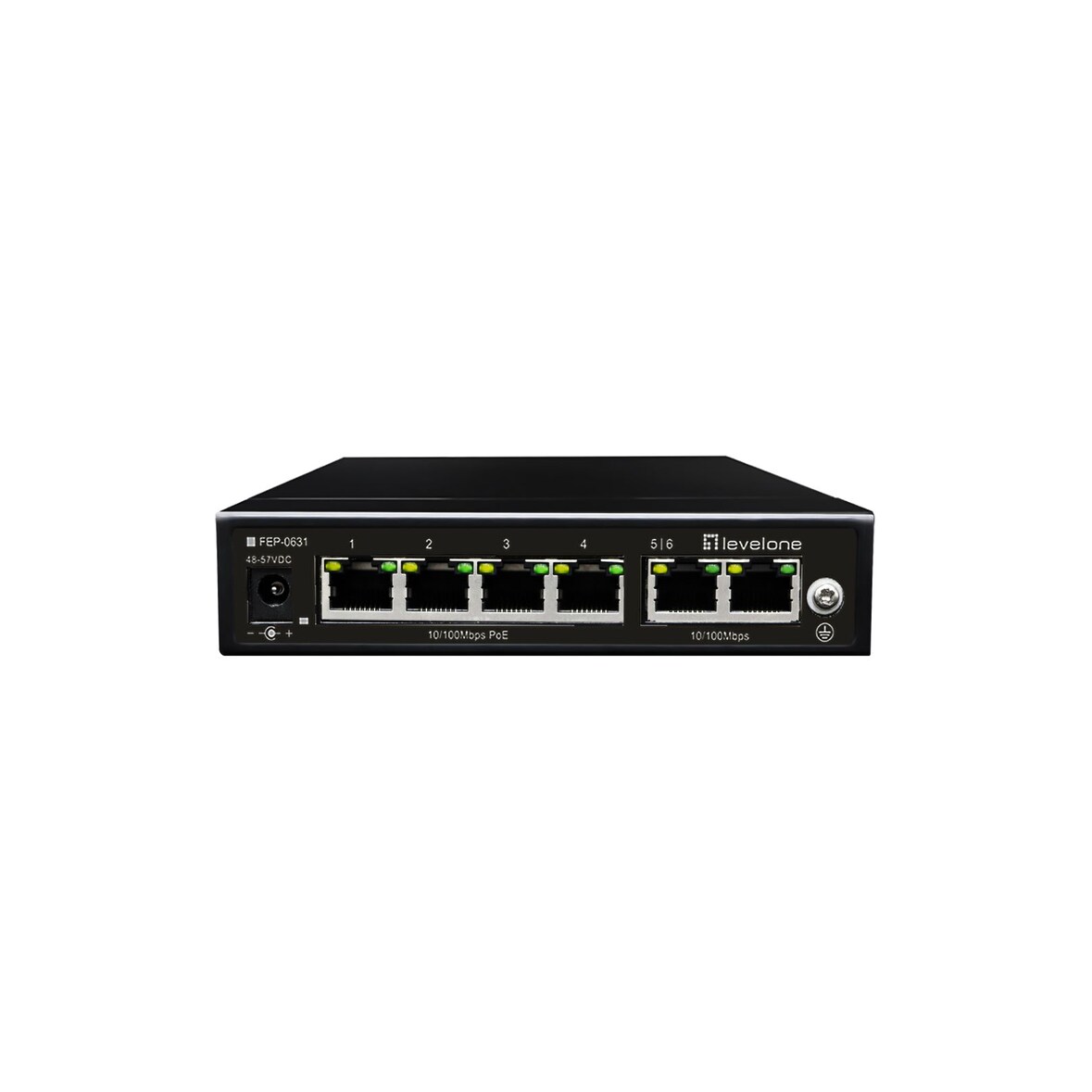 LevelOne FEP-0631 - Switch - unmanaged - 4 x 10/100 (PoE)