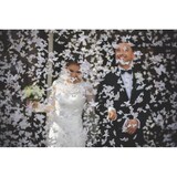 thumbnail of Konfettikanone mit Schmetterlinge weiß Hochzeit 80 cm