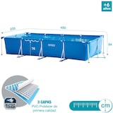 thumbnail of Piscina tubular rectangular con depuradora Metal Frame INTEX