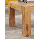 thumbnail of Massiver Couchtisch 60 cm Holz Tisch Massiv Wohnzimmertisch Beistelltisch