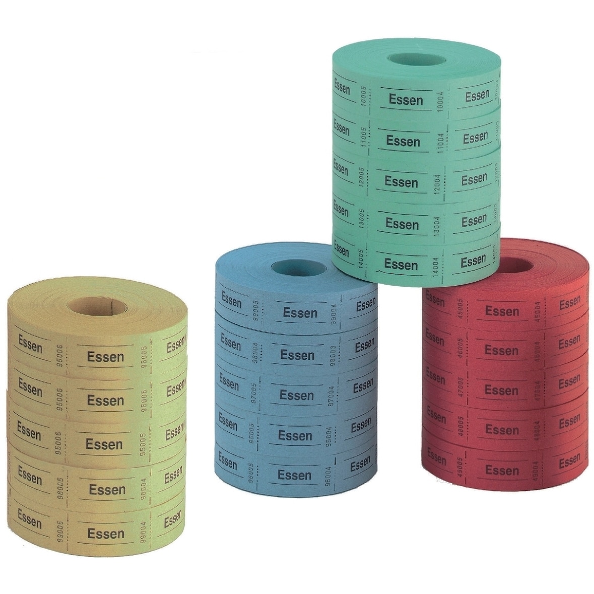 Essenmarken farblich sortiert VE=5000 Stück