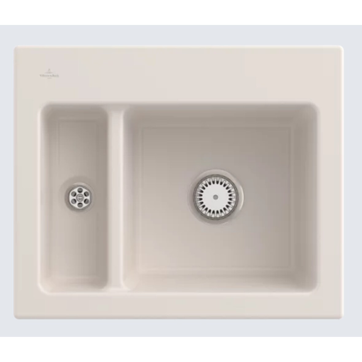Villeroy&Boch Spülbecken, Küchenspüle Subway 60 XM Crema 620x510mm, Unterschrankbreite 60cm
