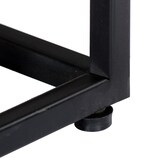 thumbnail of Mesita de noche de madera maciza reciclada y acero 40x30x50 cm