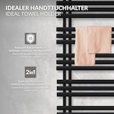 thumbnail of LuxeBath Elektro Badheizkörper Iron EM 500x1200 mm Schwarz matt, Heizstab 900W, einfacher Thermostat