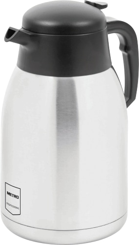 METRO PROFESSIONAL Jarra térmica, acero inoxidable, 16 x 14 x 25 cm, 1.9 L, plateado