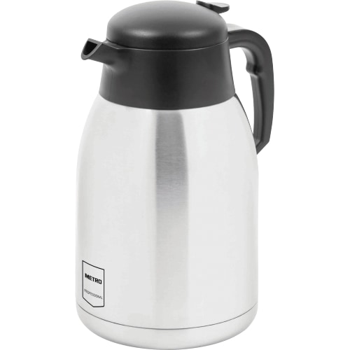 METRO PROFESSIONAL Jarra térmica, acero inoxidable, 16 x 14 x 25 cm, 1.9 L, plateado