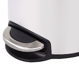 thumbnail of PROREGAL Treteimer mit stilvollem Pedal, leise schließendem Deckel & Kunststoffinneneimer | 5 Liter, HxBxT 29x20,3x26,5cm | Weiß