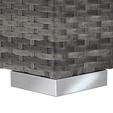 thumbnail of tectake Wicker ligbedden Nautica set van 2 verstelbaar met beschermhoes grijs 184x60x21 cm tuin