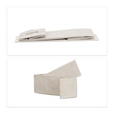 thumbnail of Relaxdays Regalsystem, 4 Stoff-Schubladen, universale Schubladenbox, Metall und Holz, HxBxT: 76 x 20 x 48 cm, beige