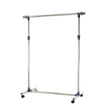 thumbnail of HOMCOM Charriot com Altura Ajustável Cabideiro com Rodas para Roupas Aço Inoxidável 86-160x45x95-170cm Prata e Preto