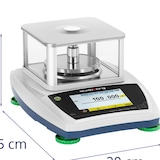 thumbnail of Steinberg Systems Präzisionswaage - 300 g / 0,001 g - Ø 98 mm - Touch-LCD - Glaswindschutz