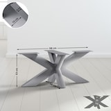 thumbnail of Pés de mesa Duncan 98x58x43 cm/aço inoxidável