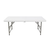 thumbnail of Wellhome - Höhenverstellbarer Klapptisch mit Griff 122x60x50-74 cm