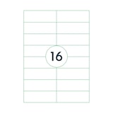 thumbnail of Universele A4 etiketten 25 vel 105x37 mm TRANSPARANT, voordeelpak: 3x 25 vel