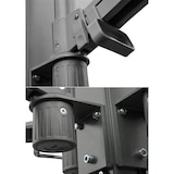 thumbnail of METRO PROFESSIONAL Ombrellone sospeso a 4 teste Tomoko, alluminio/poliestere, 4 x 4 m, protezione UV, idrorepellente, antracite/grigio