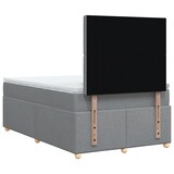 thumbnail of vidaXL Boxspringbett mit Matratze Hellgrau 120x190 cm Stoff