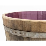 thumbnail of Halbiertes Weinfass als Miniteich - D70cm H40 100L Inhalt Natur ohne Bohrung