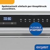 thumbnail of Exquisit Mini-Geschirrspüler, Tischspülmaschine, 55 cm breit, spülmaschine klein, ECO-Modus, GSP5508-030D silber