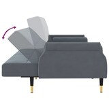 thumbnail of vidaXL Schlafsofa mit Kissen Dunkelgrau Samt
