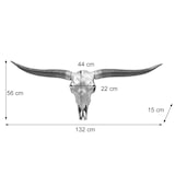 thumbnail of Décoshop26 - Crâne décoratif 132cm trophée tête de taureau longhorn en polyrésine intérieur/extérieur couleur naturelle 04_0002845