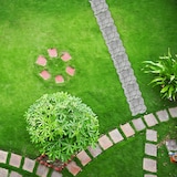 thumbnail of Relaxdays Gehwegform 2er Set, DIY Gestaltung von Gartenwegen, zum Selbstgießen, HxBxT: 4x32x32 cm, Kunststoff, schwarz