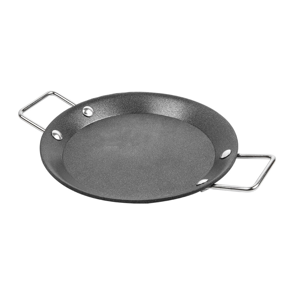 Mini Paellas  Ø 12,8X1,2 Cm Negro Acero (6 unidades)